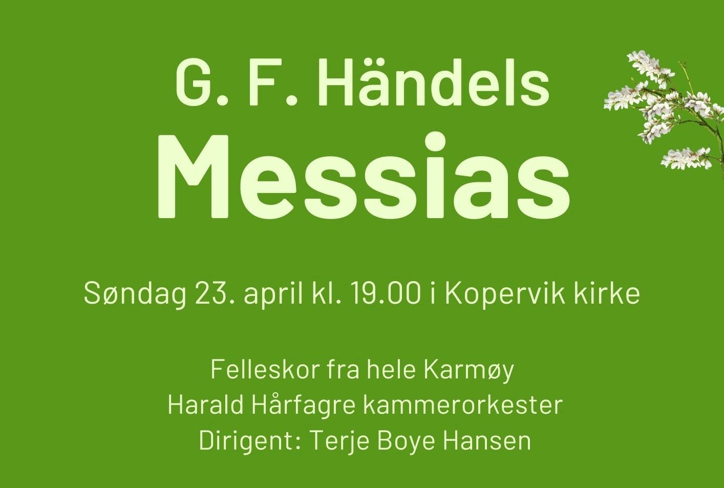 Handels messias konsert i kopervik kirke 
